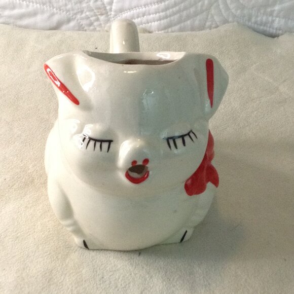 VTG Shawnee Ceramic Pig Creamer, Old School Kitchen, Kitschy, Cottagecore Decor - Picture 1 of 4